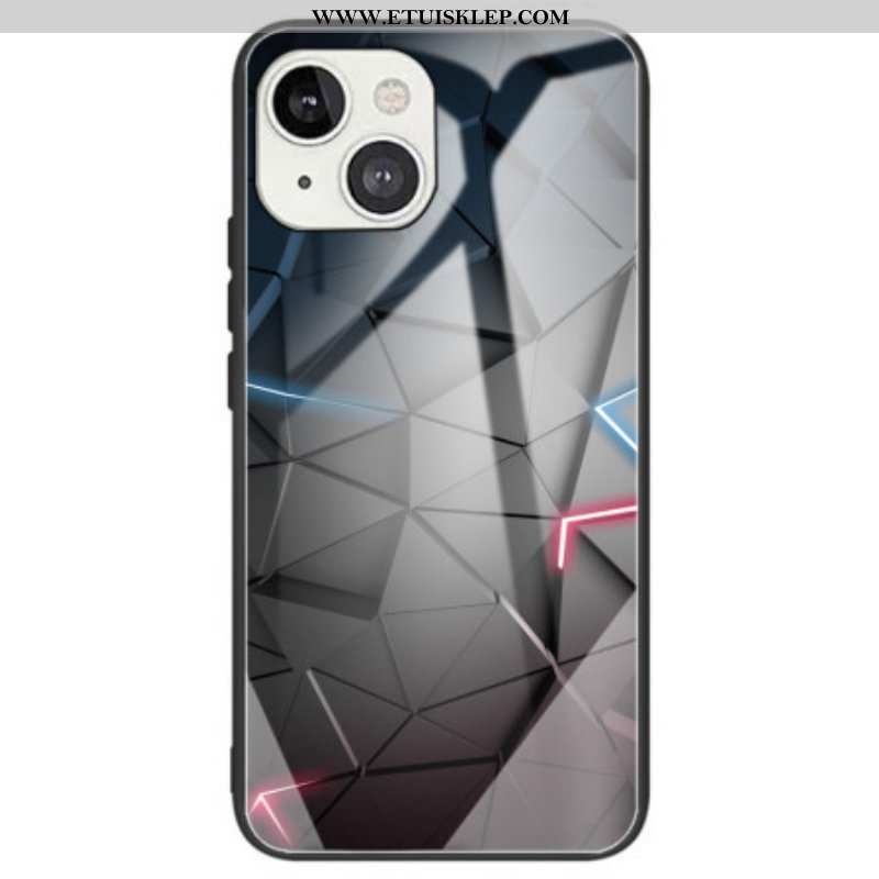 Etui do iPhone 14 Geometryczne Szkło Hartowane